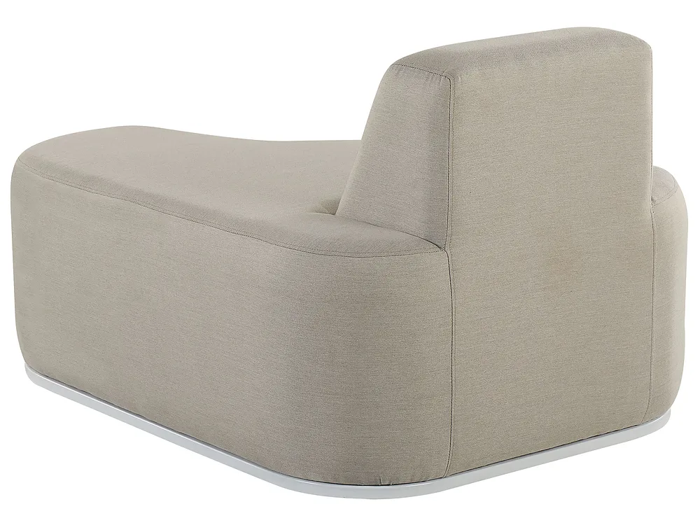 Garden Lounge Set with Table 2 Seater FABRO Modular Light Grey_830454