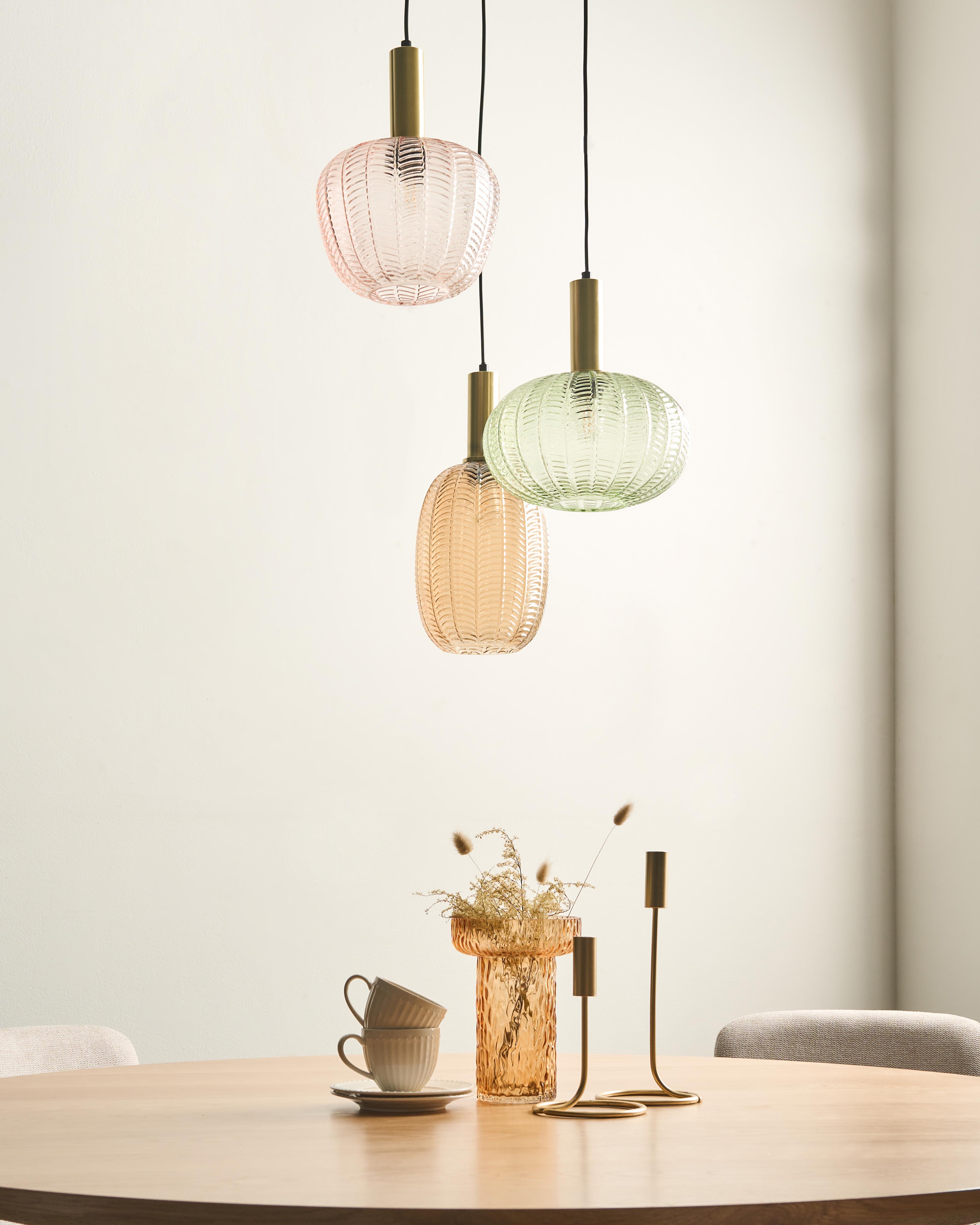 Pendellampe NJORO Glass Flerfarget_1029319