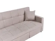 Sofa Bed 3 Seater GLOMMA Fabric Taupe_1059611