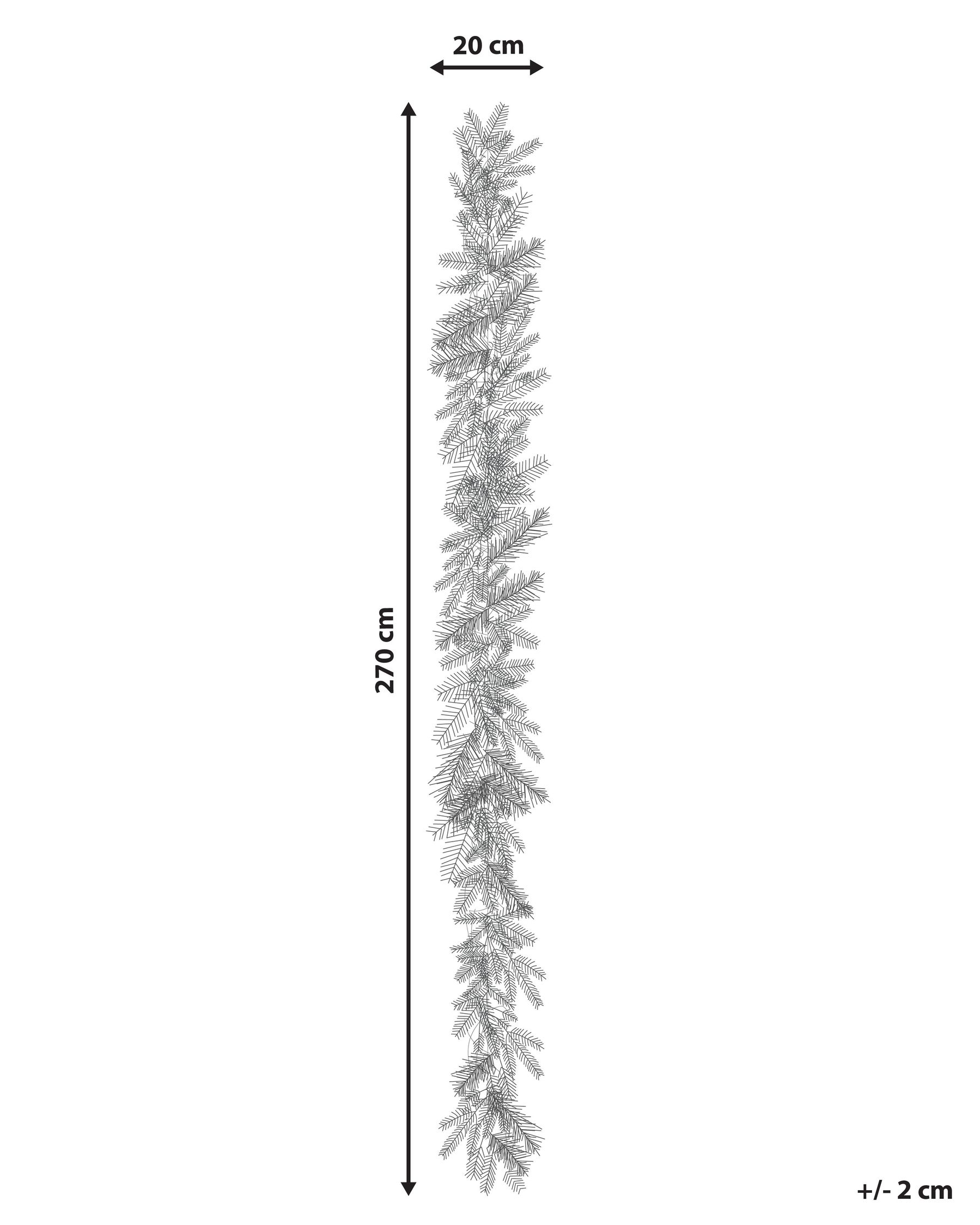 Jouluköynnös luminen LED-valo SUNDO 270 cm Valkoinen_813356
