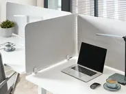 Skiljevägg för skrivbord SPLIT 72 x 50 cm Off-White_1015219