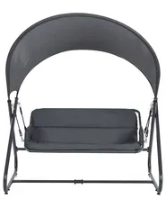 Patio Swing SOLAGNA Metal Dark Grey_961597