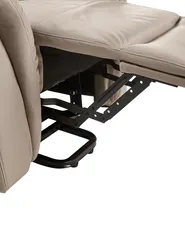 Elektrisk reclinerfåtölj GLORIE med massagefunktion Taupe_953487
