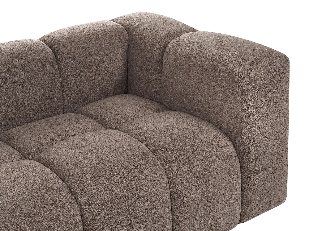 Sofagruppe 5-seters ANTOLA Bouclé Gråbrun_1161711
