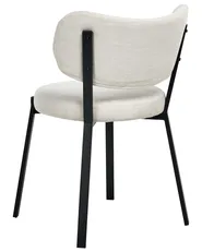 Set of 2 Dining Chairs BRONTE Fabric Light Beige_1005994