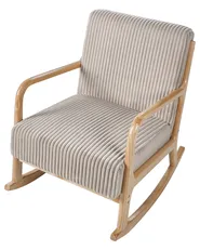 Rocking Chair SORSELE Corduroy Beige_1019431
