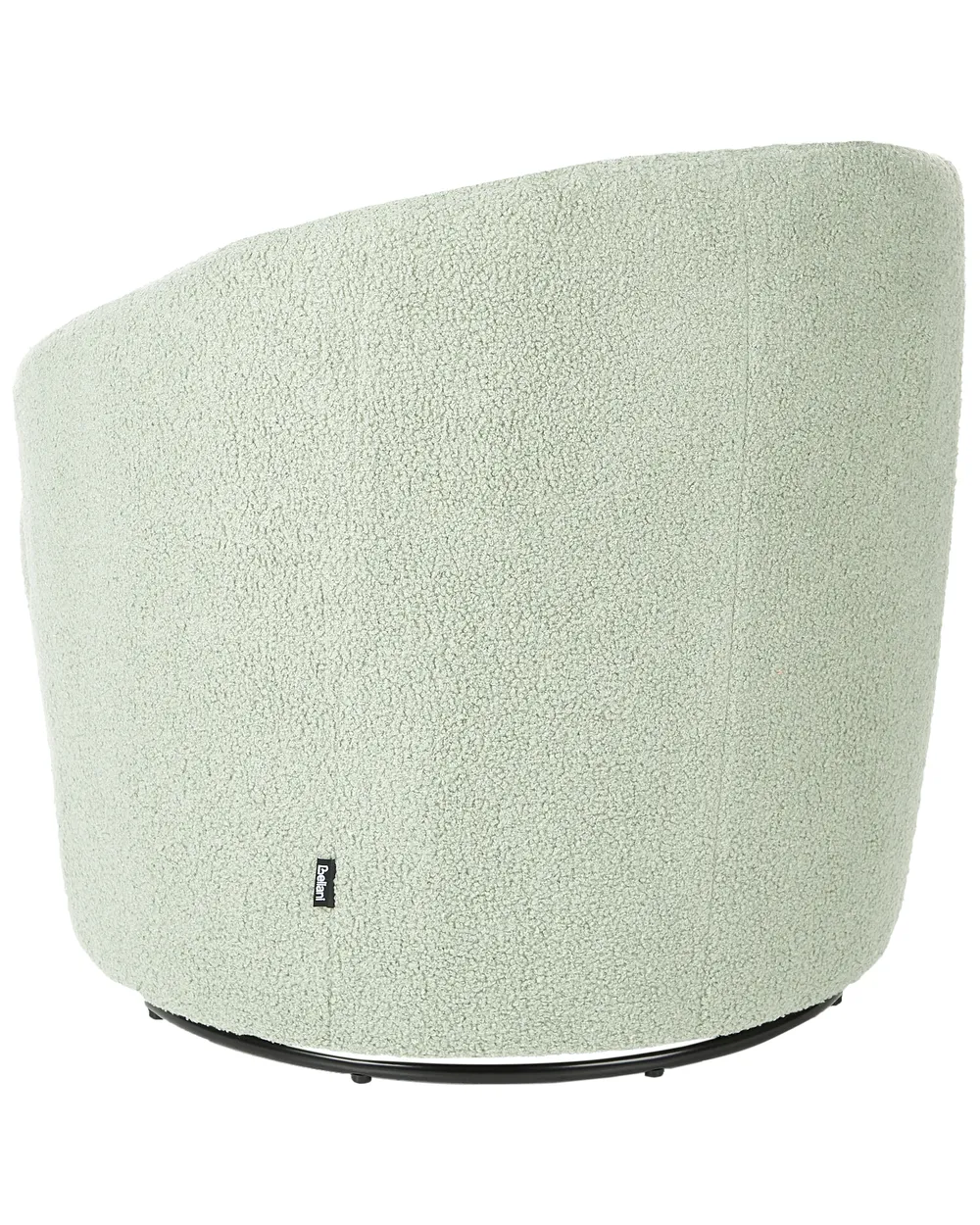 Swivel Armchair DAVIK Boucle Light Green_943673