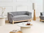 Sofa 2 Seater ALNOR Fabric Dark Grey_1009825