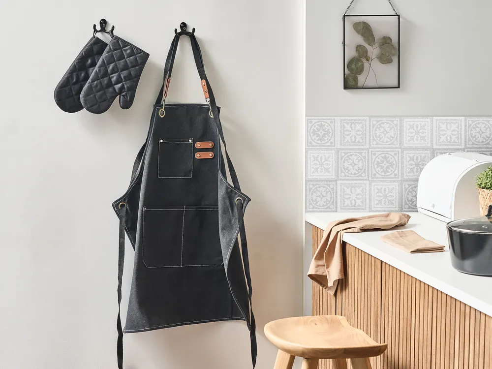 Kitchen Textiles Set RAPHANUS Black