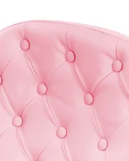 Desk Chair PRINCESS Faux Leather Pink_1082173