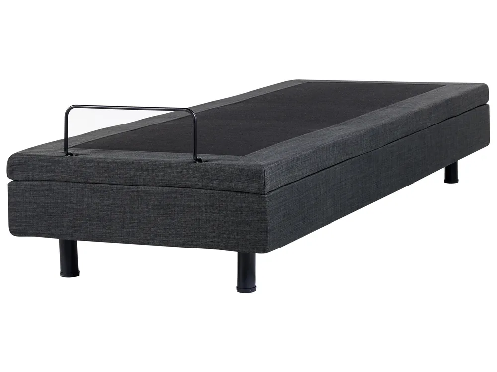 Adjustable Bed without Headboard Fabric DUKE 90 x 200 cm (EU Single) Dark Grey_971197