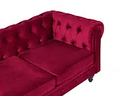 Sofa 3 Seater CHESTERFIELD Velvet Dark Red_1149597