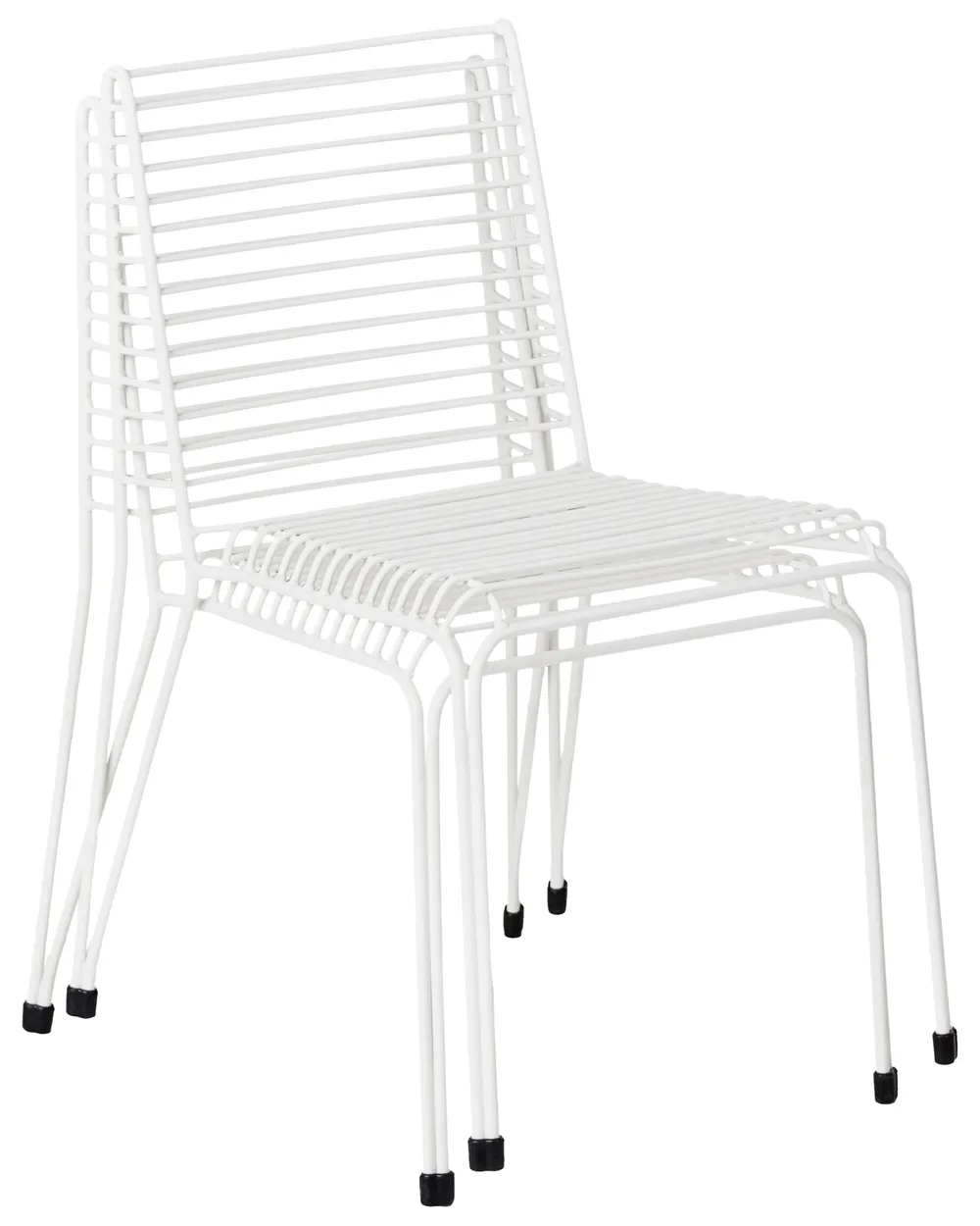 Set of 2 Garden Chairs CHIEVE Metal White_1049255