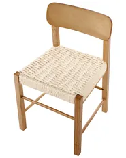 Set of 2 Dining Chairs ALLOS Wood Brown_1049045