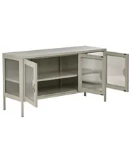 3 Door Sideboard GLEORA Metal Light Beige_1046237