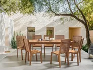 Garden Dining Set 8 Seater OMBRIANO Certified Acacia Wood Light Brown_958941