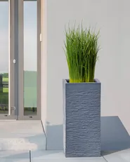 Plant Pot DION 33 cm Dark Grey_781587
