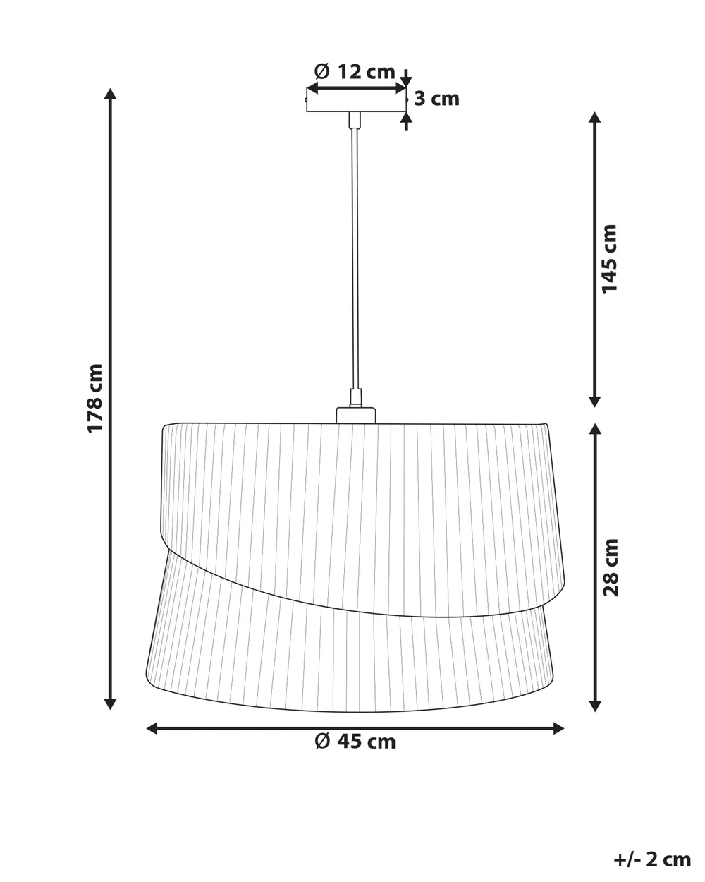 Taklampa BIRIM Beige_930130