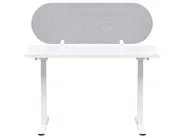 Desk Screen SPARKY 120 x 40 cm Light Grey_1015316