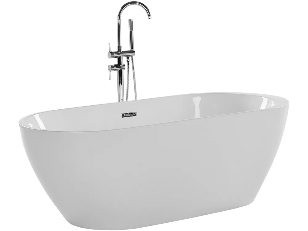 Kylpyamme vapaasti seisova NEVIS 150 x 75 cm Valkoinen_762856