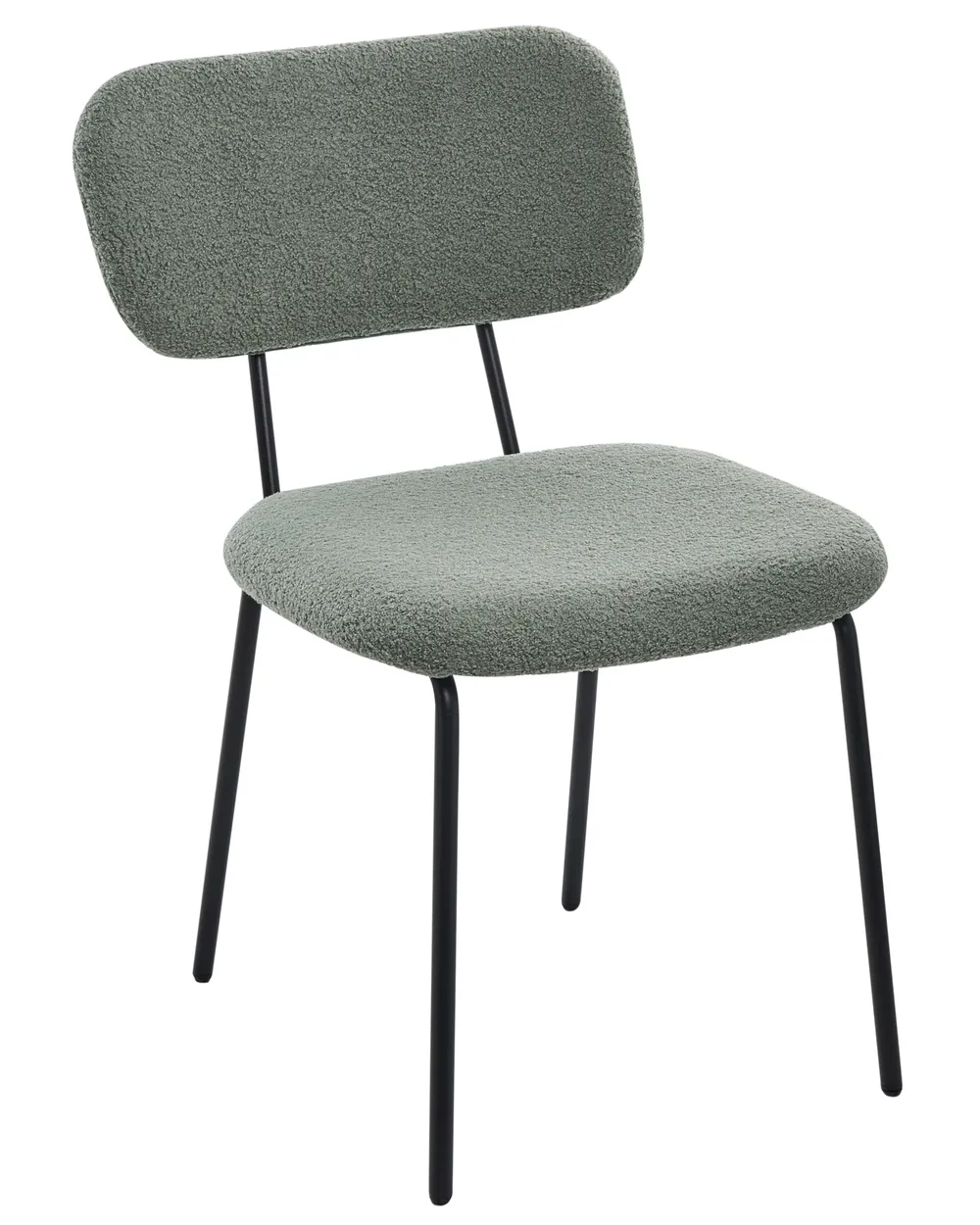 Set med 2 stolar ADAIR Bouclé Ljusgrön_987129