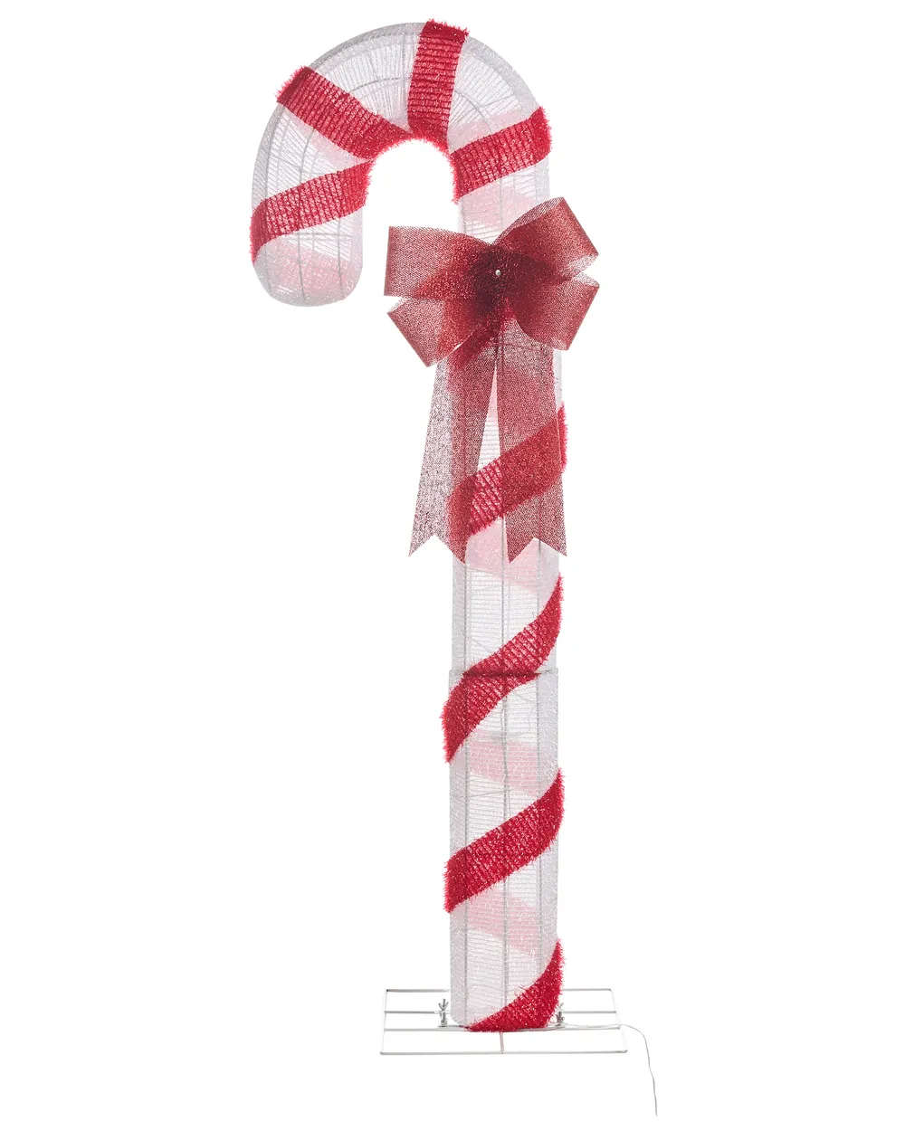 Utomhusdekoration LED ALARNI 150 cm Polkagris Röd_1015249