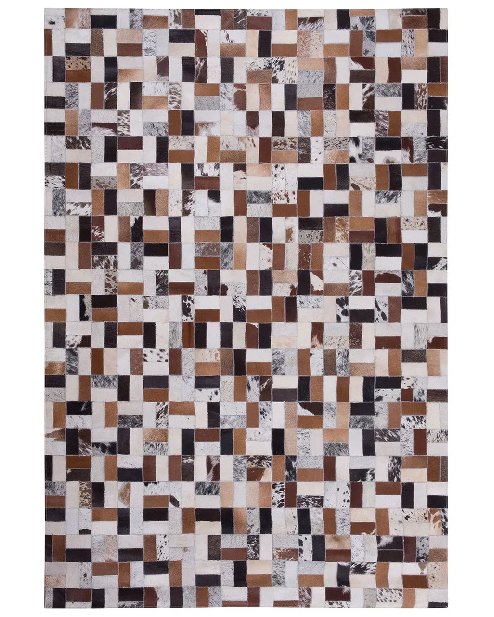 Rug CESME Multicolour 160 x 230 cm Leather_807049