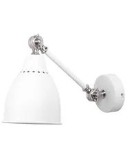 Set med 2 vägglampor MISSISSIPPI Justerbar Metall Vit_770808
