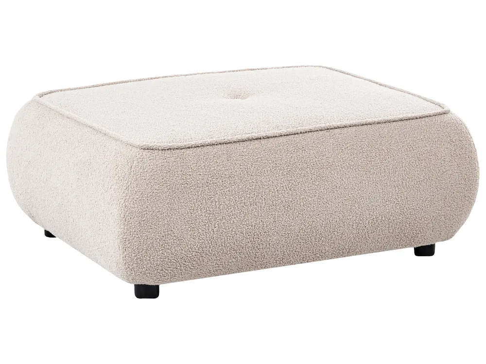 Soffa 3-sits SALLA med fotpall Bouclé Beige_1058124