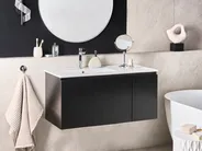 Wall Mounted Vanity Unit with Basin TIETE Black_1006079