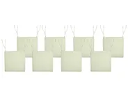 Set of 8 Garden Chair Cushions SASSARI PREMIUM 46 x 46 cm Light Green_991122