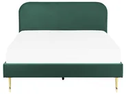 Sänky sametti FLAYAT 160 x 200 cm Smaragdinvihreä_834100