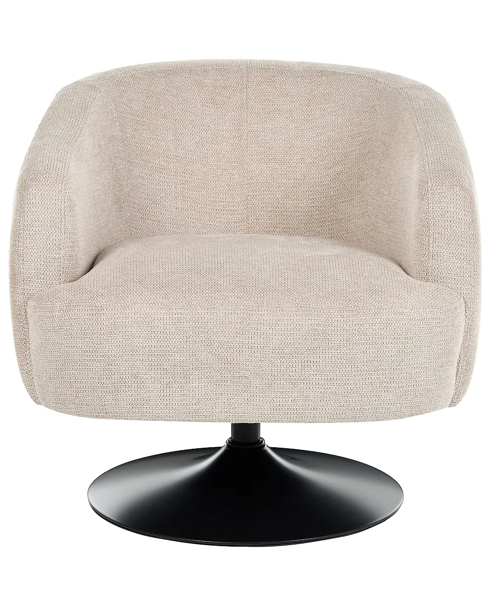 Swivel Armchair NORAGER Fabric Light Beige_1165188