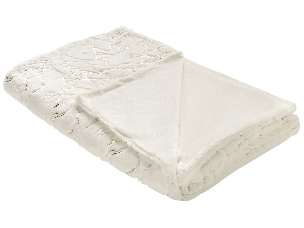 Pledd GODAVARI 130 x 180 cm Off white