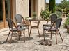 Garden Dining Set 4 Seater RIFREDDO PE Rattan Grey