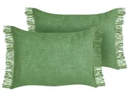 Koristetyynysetti 2 kpl MABA 50 x 35 cm Puuvilla Vihreä Hillitty_940247