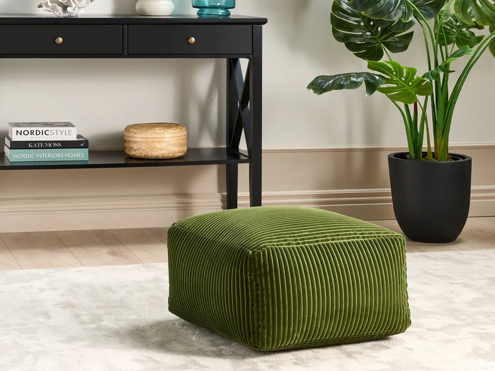 Pouffe MUKKI Cotton Dark Green