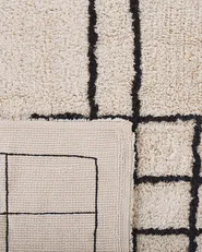 Rug TURHAL Beige 140 x 200 cm Cotton_817610