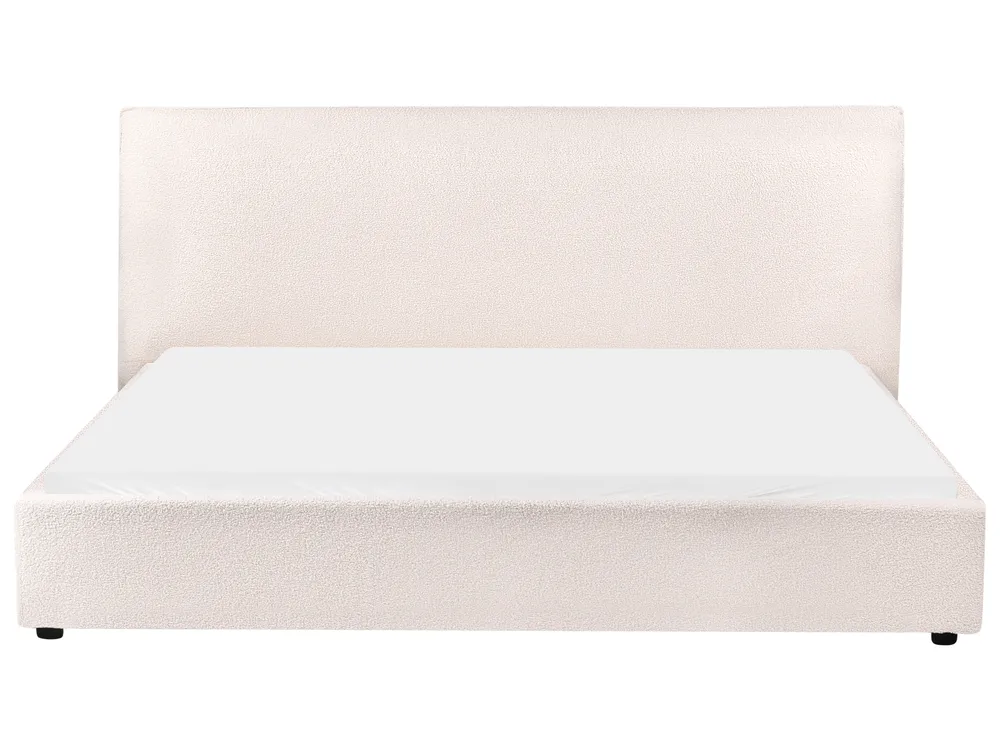 Waterbed Boucle LAVAUR 180 x 200 cm (EU Super King) Off-White_985842