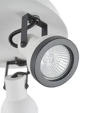 Spotlight med 3 lampor BARO Justerbar Metall Vit_828918