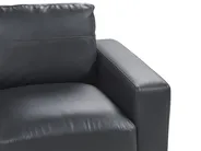 Living Room Set 6 Seater SOVIK Faux Leather Black_1041385