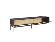 TV-bänk LANCELIN Svart/ Ljusbrun_1057131