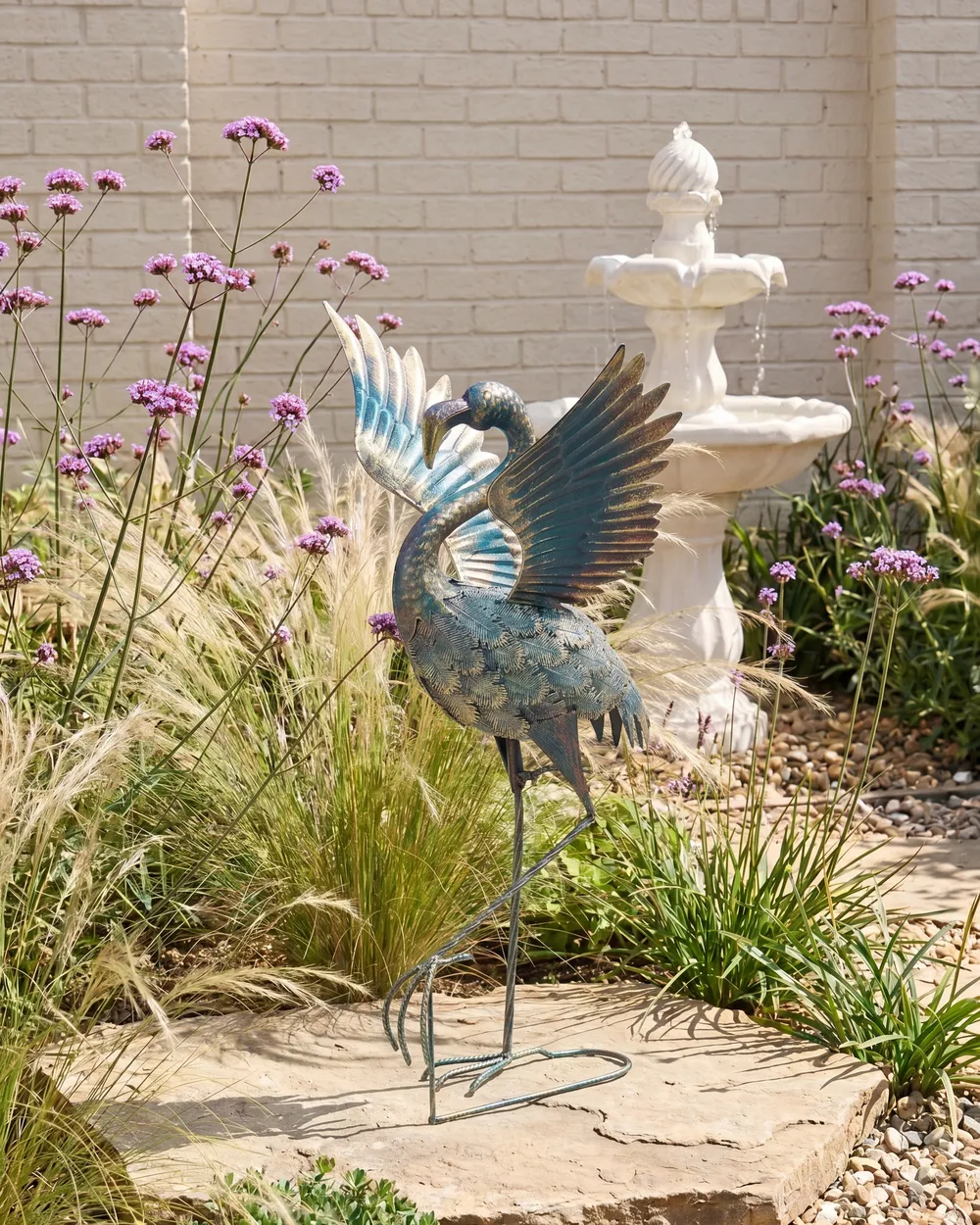 Garden Statue KALIBO Flamingo Blue