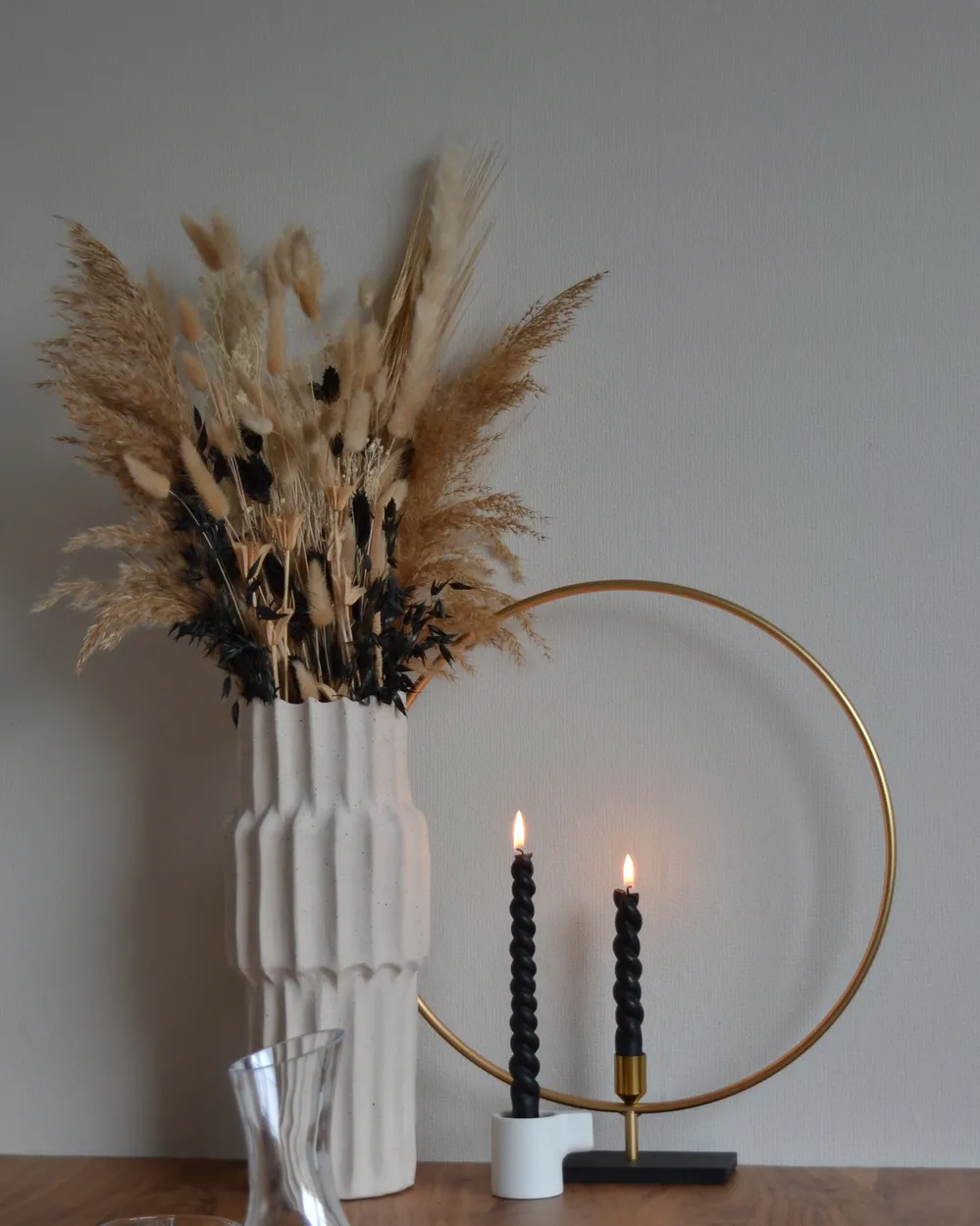 Candle Holder SERAM 45 cm Metal Gold_882013