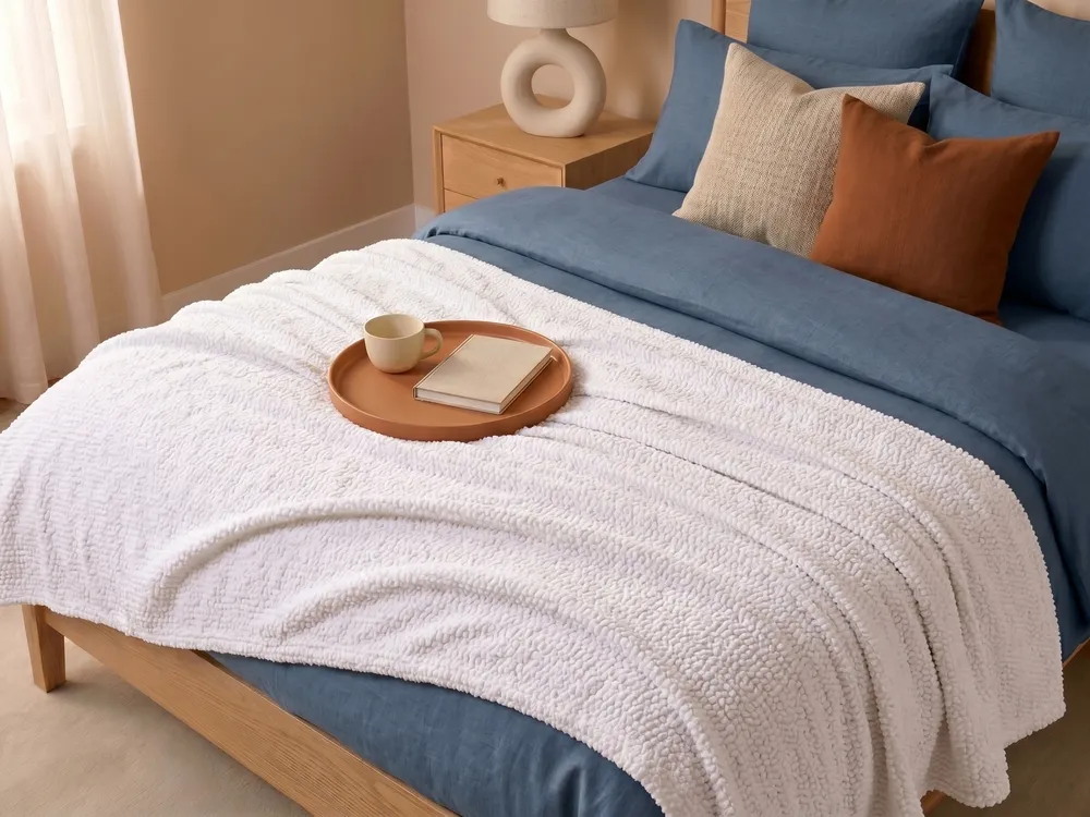 Blanket BJAS 150 x 200 cm White