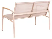 Garden Lounge Set with Table 4 Seater LEDRO Metal Beige_1077087