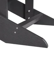 Garden Chair ADIRONDACK with Footstool Dark Grey_809575