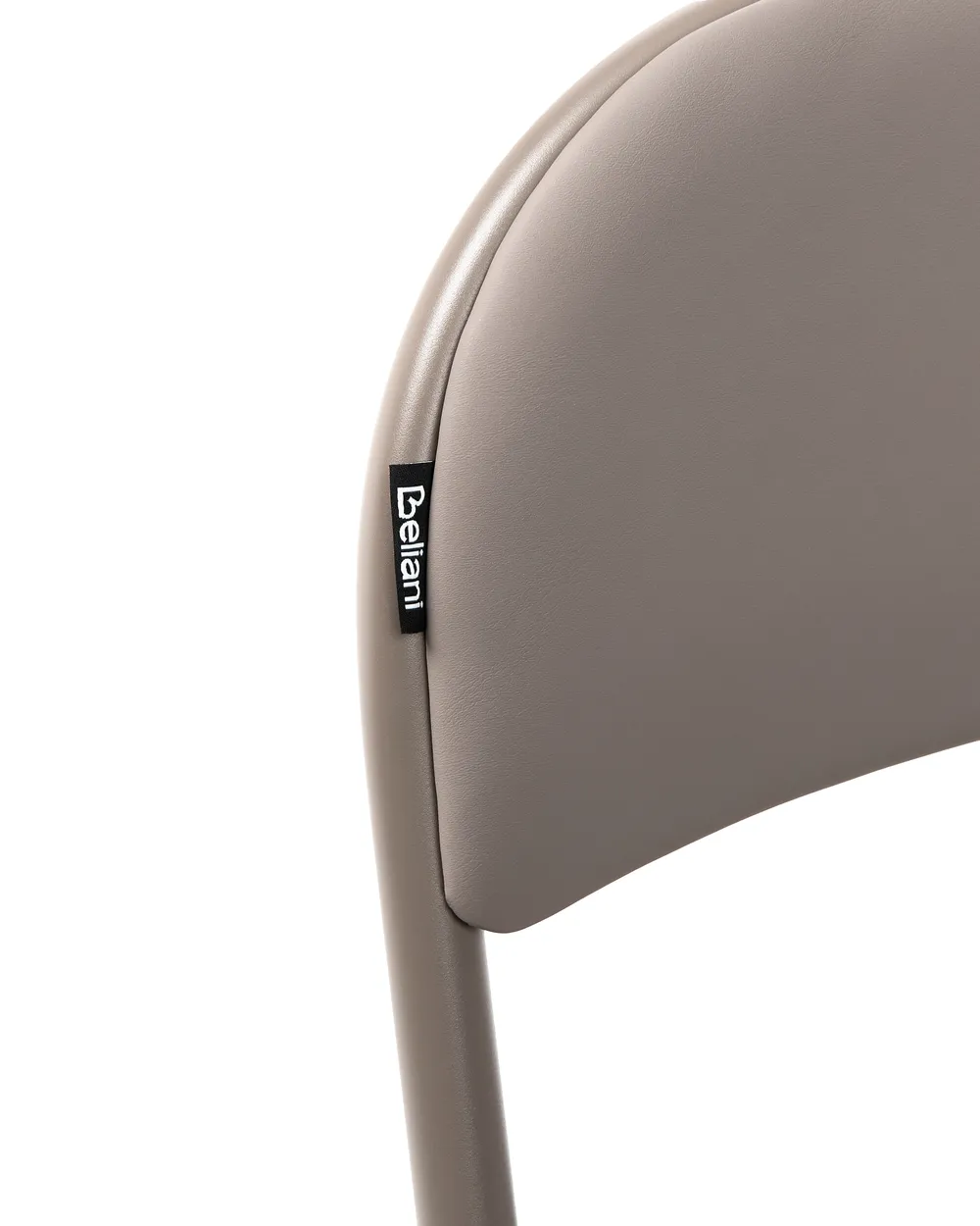 Set of 4 Folding Chairs SHASTA Metal Taupe_1039655