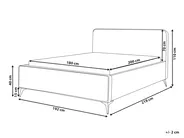 Bed Fabric VALOGNES 180 x 200 cm (EU Super King) Light Grey_876673