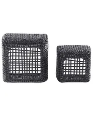 Set of 2 Plant Pots BERBERIS 34/45 cm PE Rattan Black_914432